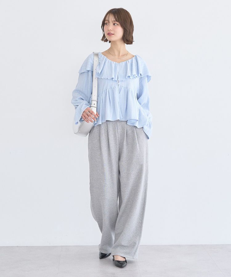 earth music&ecology「ラッフルカラーカットブラウス」|シャツ・ブラウス|