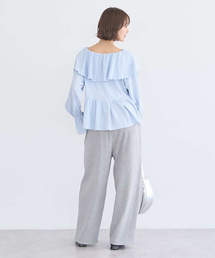 earth music&ecology「ラッフルカラーカットブラウス」|シャツ・ブラウス|