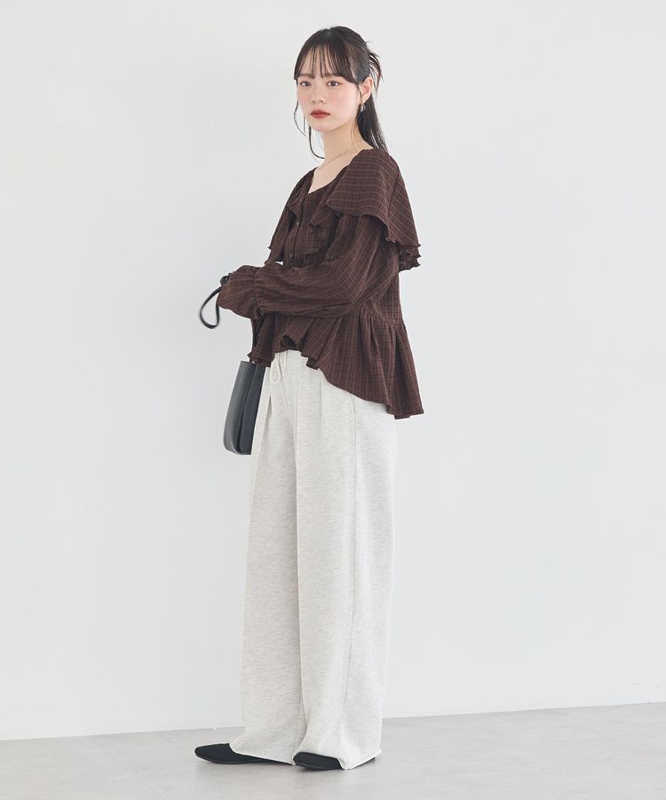 earth music&ecology「ラッフルカラーカットブラウス」|シャツ・ブラウス|