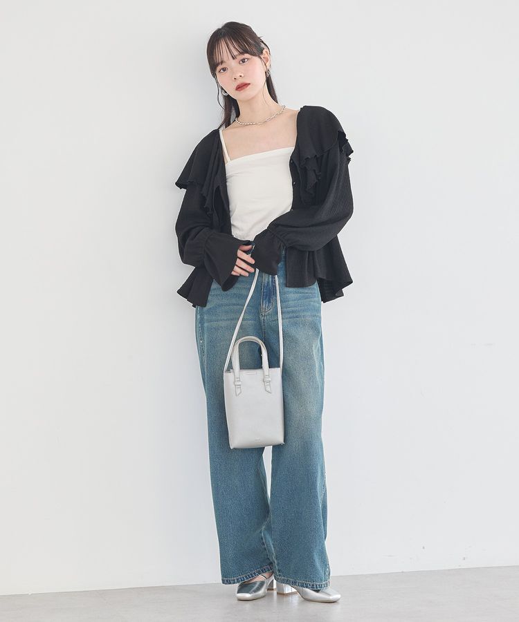 earth music&ecology「ラッフルカラーカットブラウス」|シャツ・ブラウス|