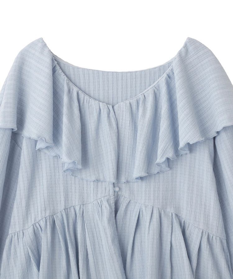 earth music&ecology「ラッフルカラーカットブラウス」|シャツ・ブラウス|