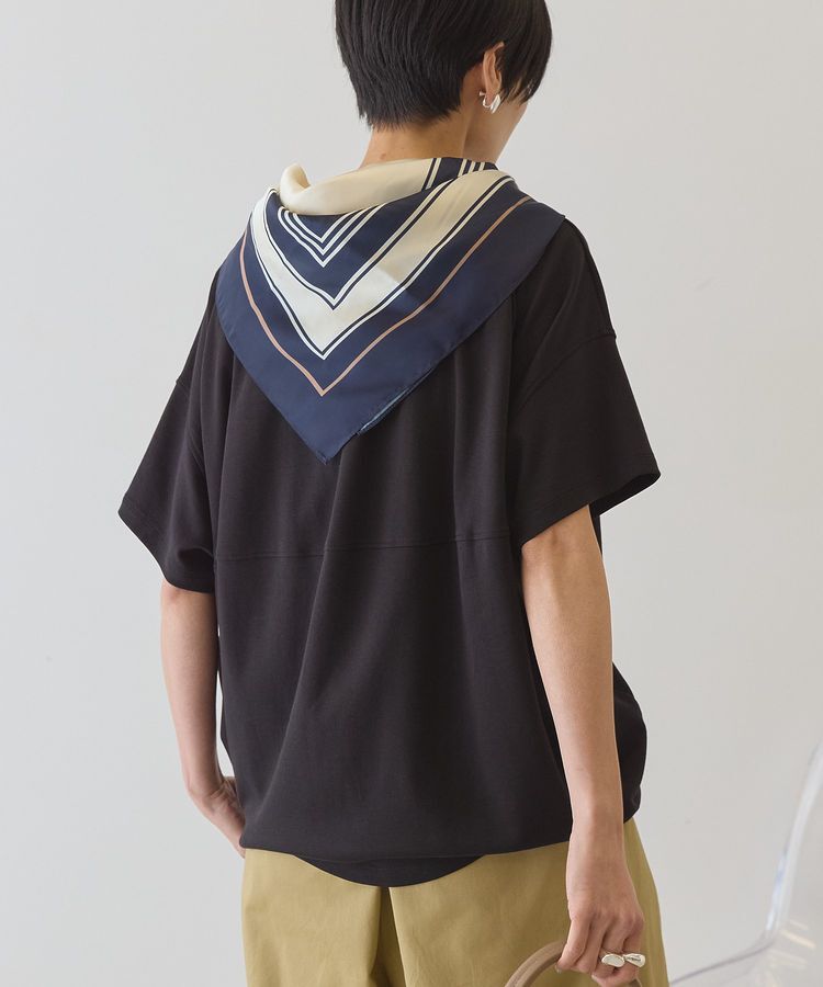 AMERICAN HOLIC「【接触冷感+UVカット】半袖コクーンカットプルオーバー」|Tシャツ・カットソー|