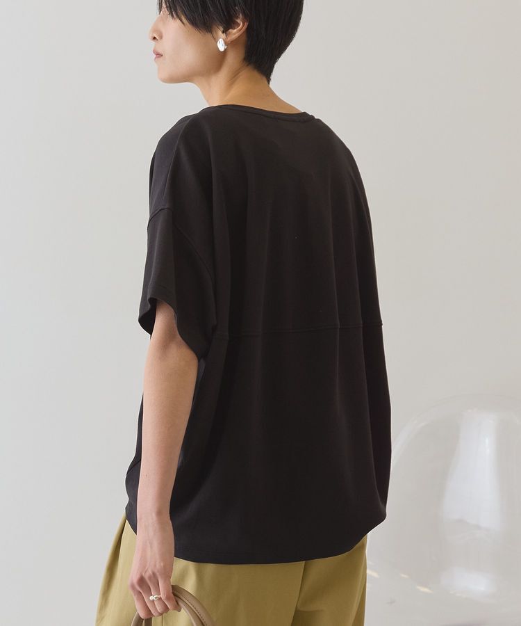 AMERICAN HOLIC「【接触冷感+UVカット】半袖コクーンカットプルオーバー」|Tシャツ・カットソー|