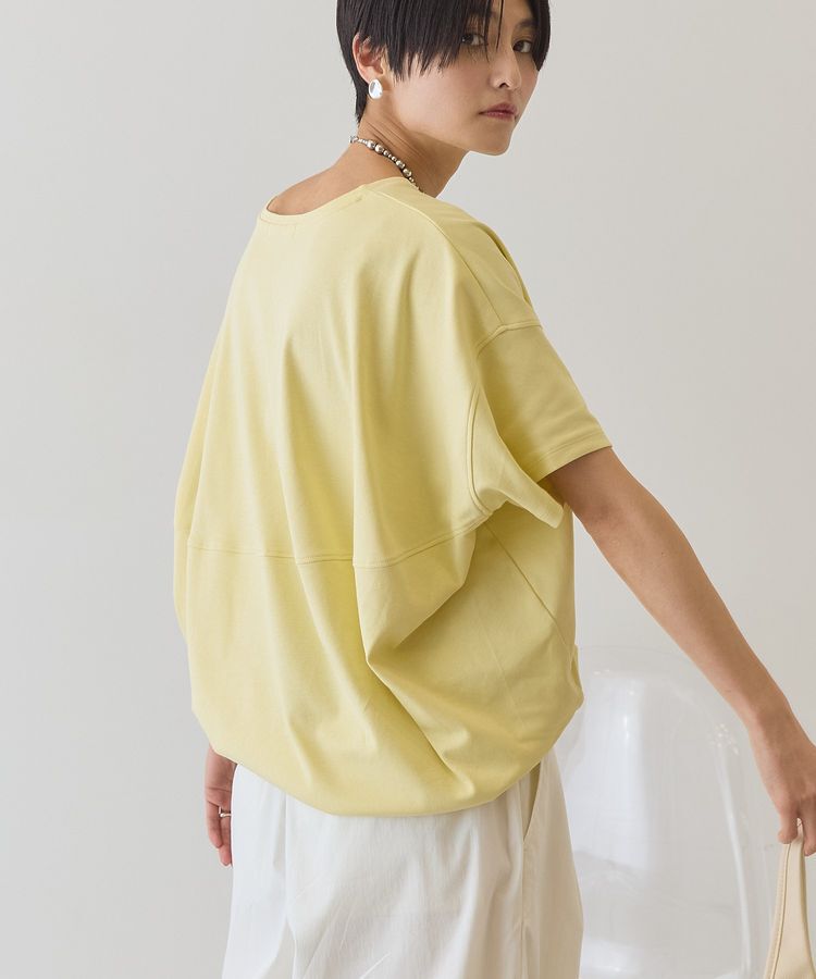 AMERICAN HOLIC「【接触冷感+UVカット】半袖コクーンカットプルオーバー」|Tシャツ・カットソー|