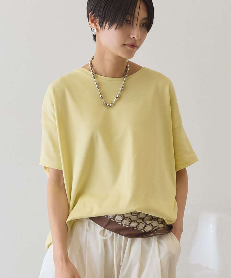 AMERICAN HOLIC「【接触冷感+UVカット】半袖コクーンカットプルオーバー」|Tシャツ・カットソー|