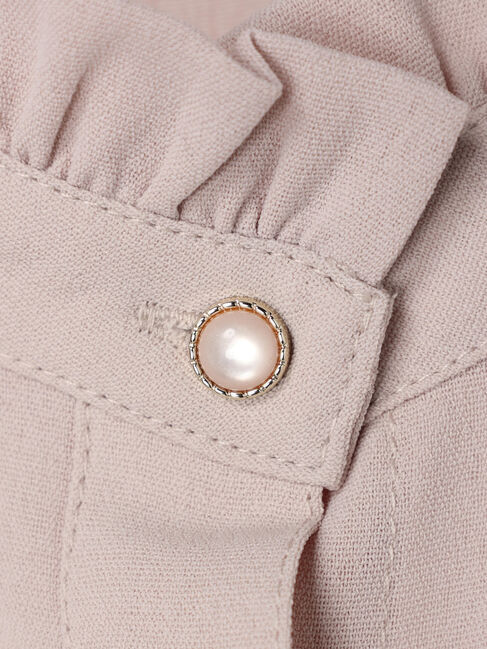  「・ELENCARE DUEピンタックカラーフリルブラウス」|シャツ・ブラウス|