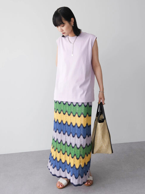 Green Parks「汗じみ防止ノースリーブプルオーバー」|Tシャツ・カットソー|