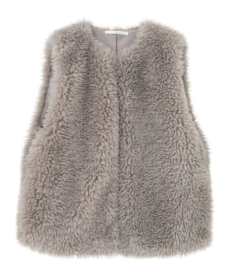 Green Parks「・ELENCARE DUE シープファーロングベスト」|ベスト・ジレ|