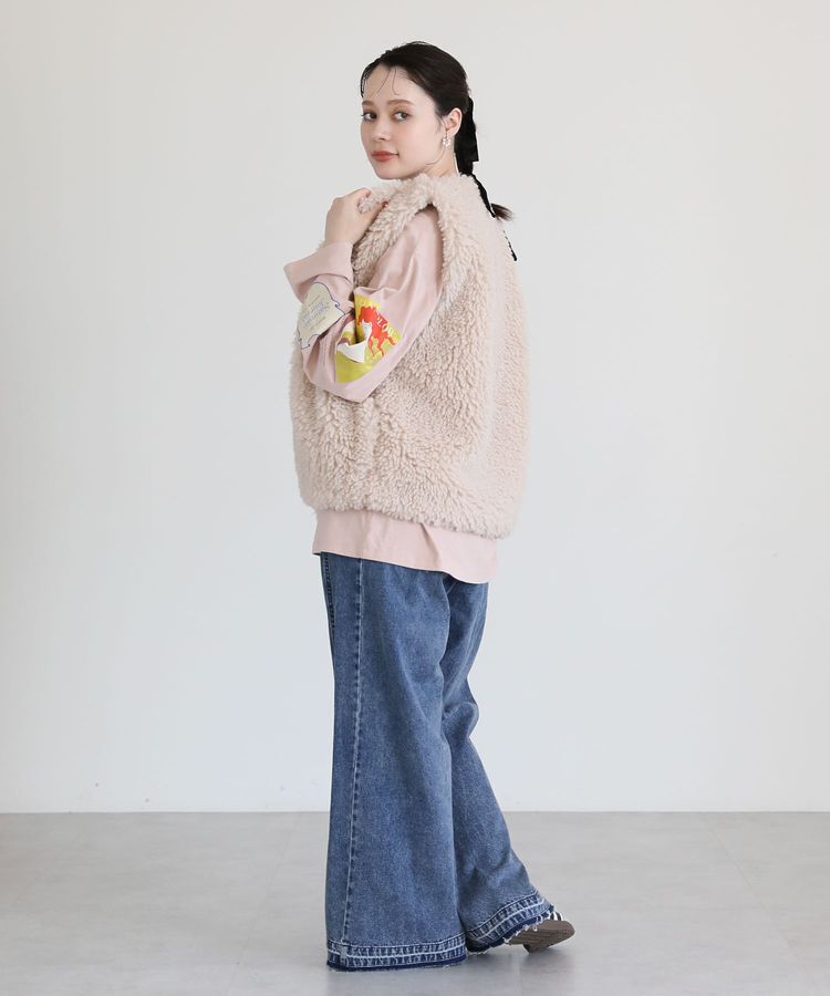 Green Parks「・ELENCARE DUE シープファーロングベスト」|ベスト・ジレ|