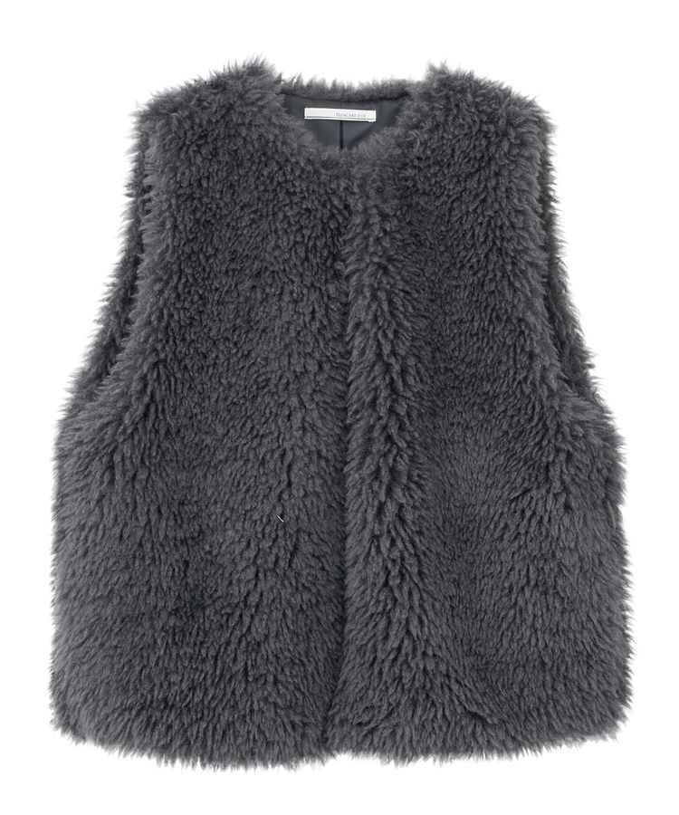 Green Parks「・ELENCARE DUE シープファーロングベスト」|ベスト・ジレ|