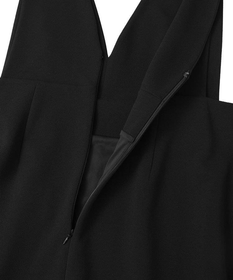 Green Parks「O.洗えてストレッチ Vネックジャンスカ」|ジャンパースカート|