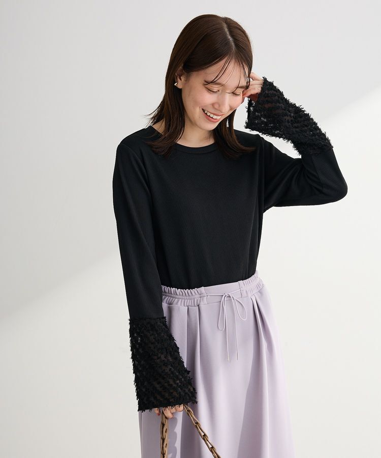 Green Parks「袖フェザードッキングプルオーバー」|Tシャツ・カットソー|