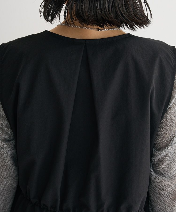 Green Parks「【楽しゃれUV】ドロストフレアベスト」|ベスト・ジレ|