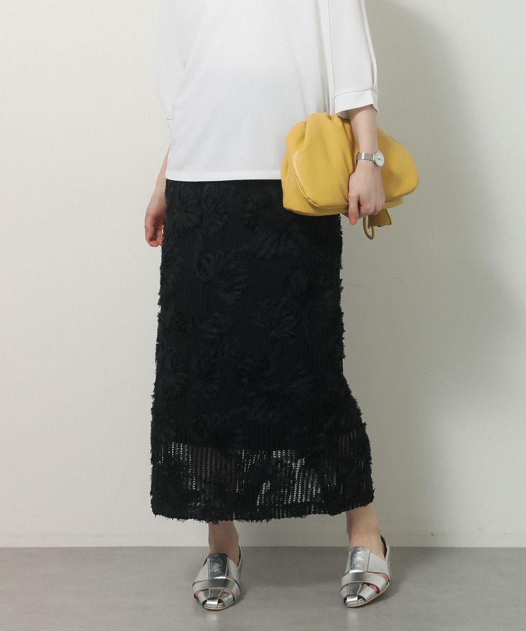 Green Parks「刺繍レーススカート」|スカート|Black