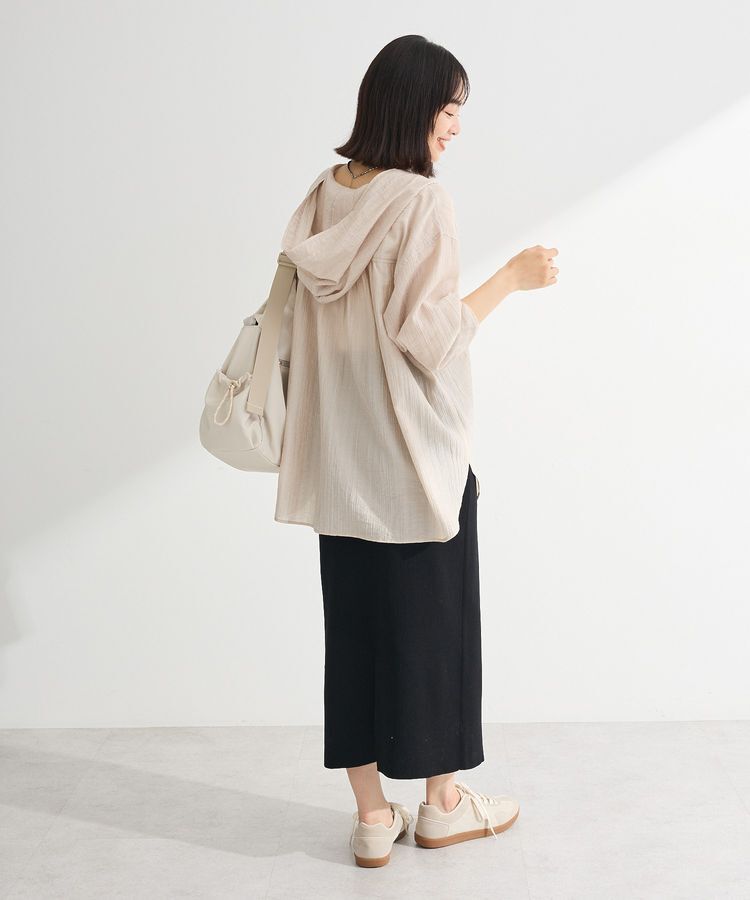 Green Parks「シアーフードシャツ」|シャツ・ブラウス|