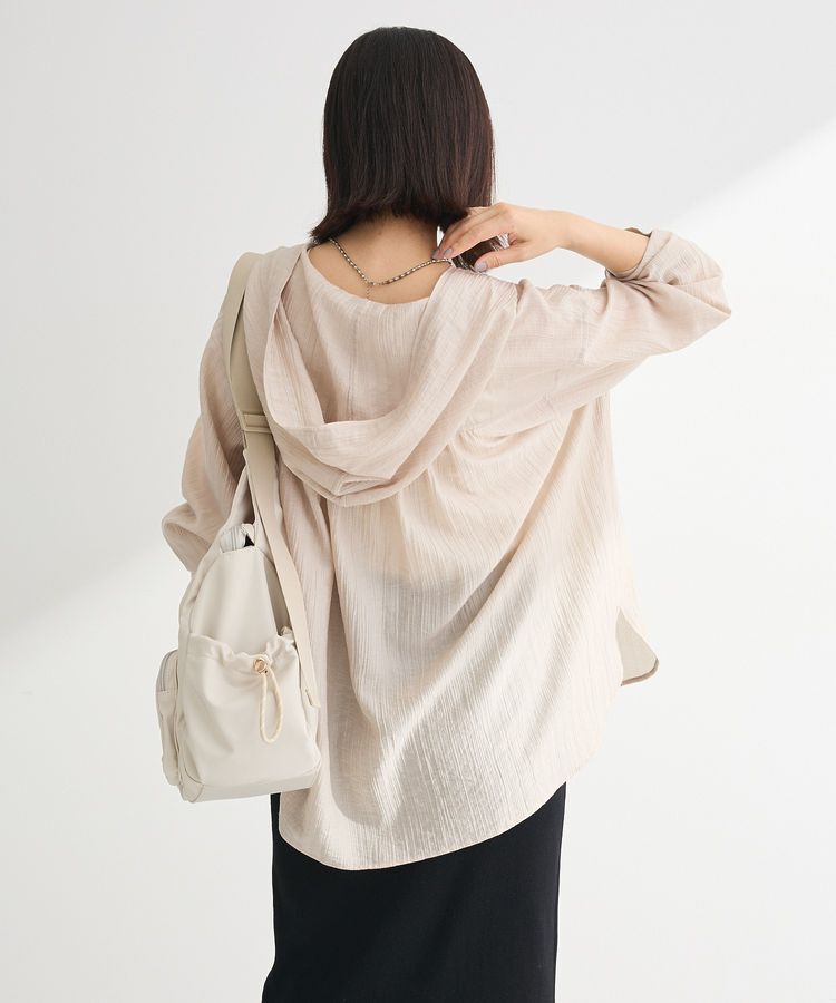 Green Parks「シアーフードシャツ」|シャツ・ブラウス|