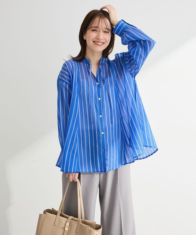 Green Parks「フレアラインスキッパーブラウス」|シャツ・ブラウス|