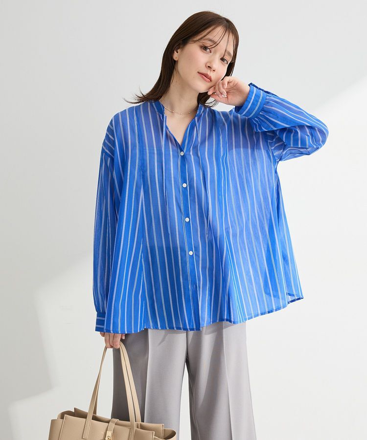 Green Parks「フレアラインスキッパーブラウス」|シャツ・ブラウス|