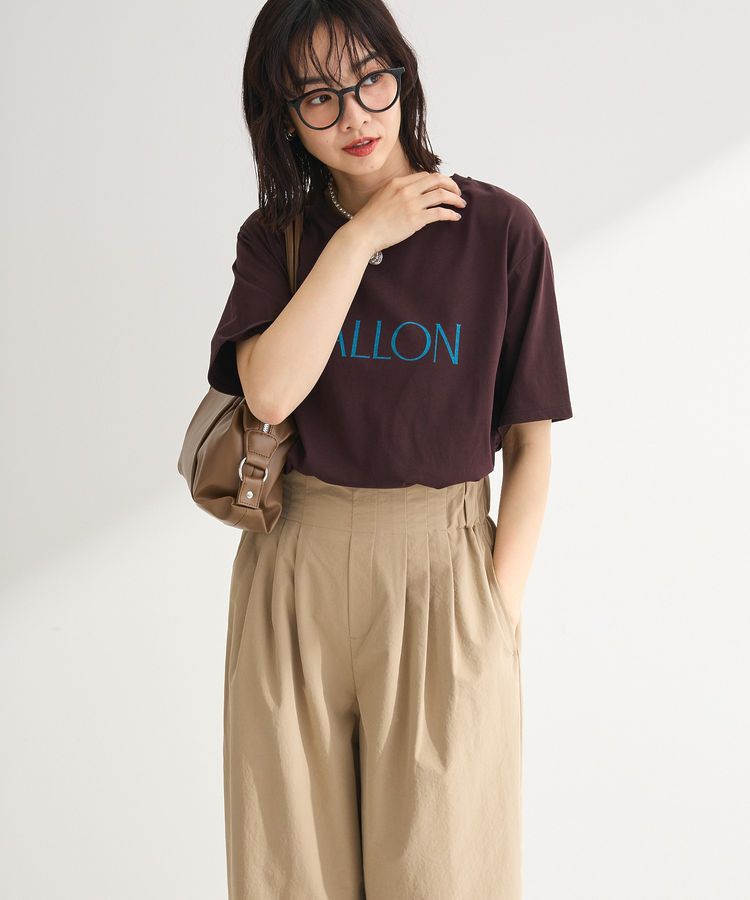 Green Parks「アソート柄ロゴTシャツ」|Tシャツ・カットソー|Brown