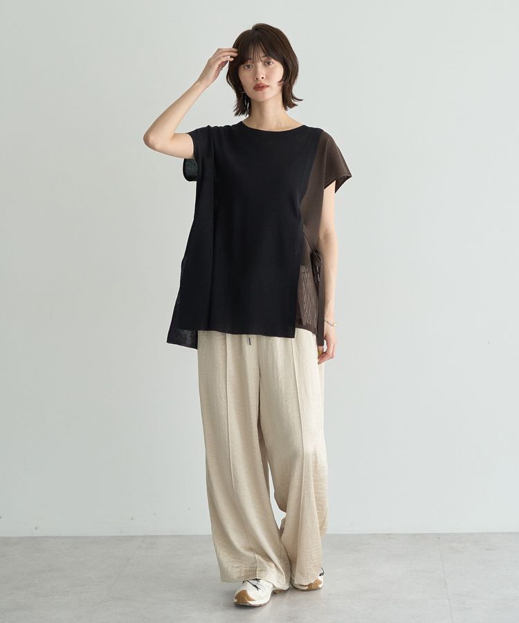 Editt by YECCA VECCA「ヴィンテージサテンイージーワイドパンツ」|その他|