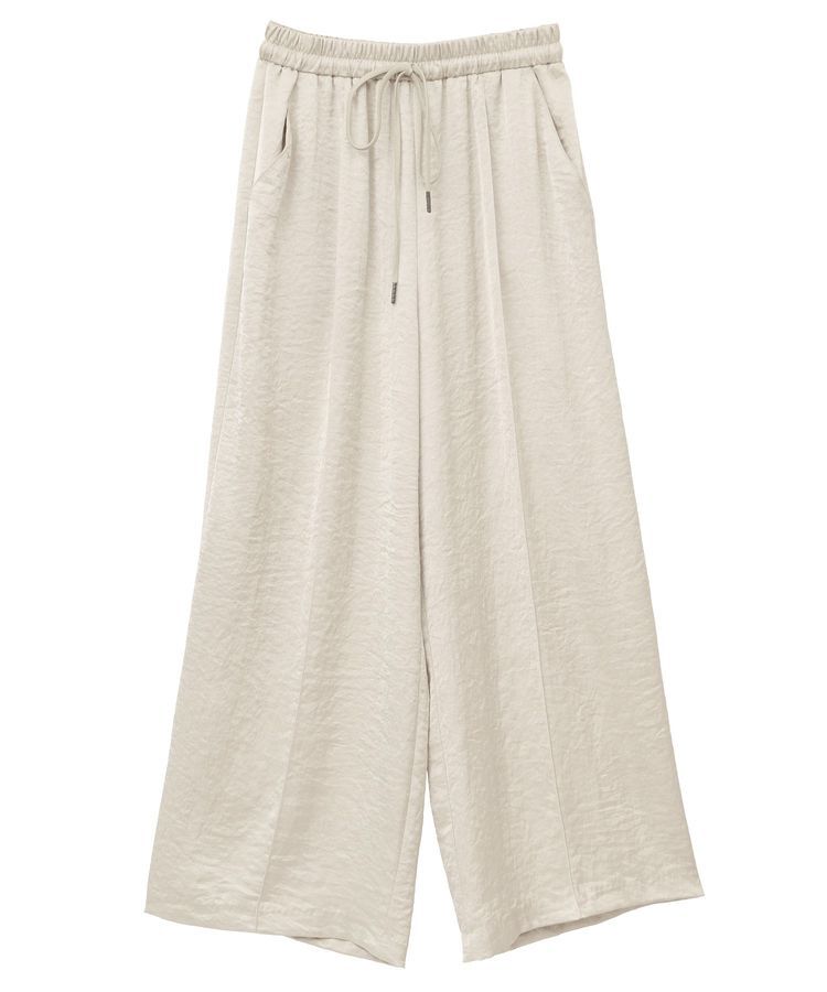 Editt by YECCA VECCA「ヴィンテージサテンイージーワイドパンツ」|その他|