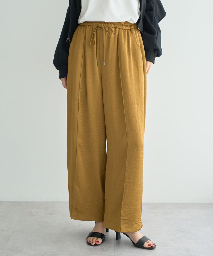 Editt by YECCA VECCA「ヴィンテージサテンイージーワイドパンツ」|その他|