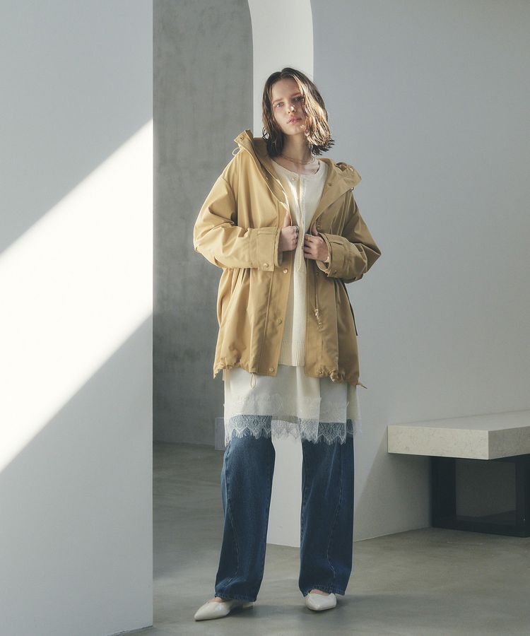 YECCA VECCA「ORGABITS切替ストレートデニム」|デニム|