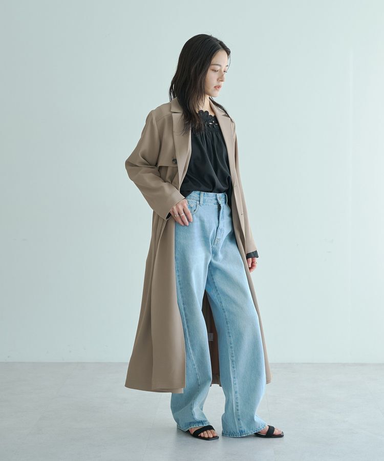 YECCA VECCA「ORGABITS切替ストレートデニム」|デニム|