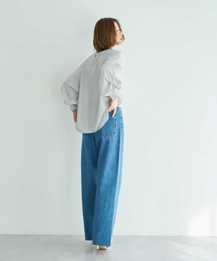 YECCA VECCA「ORGABITS切替ストレートデニム」|デニム|