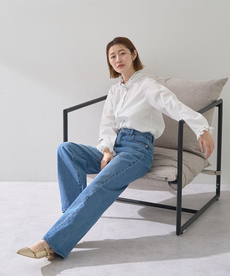 YECCA VECCA「ORGABITS切替ストレートデニム」|デニム|