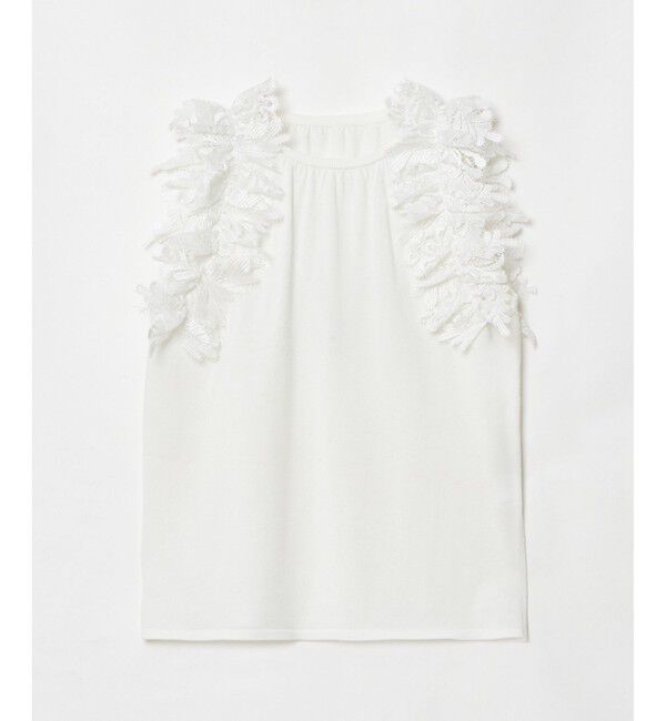 LOULOU WILLOUGHBY「【LOULOU WILLOUGHBY】アームレースプルオーバー」|ニット・セーター|