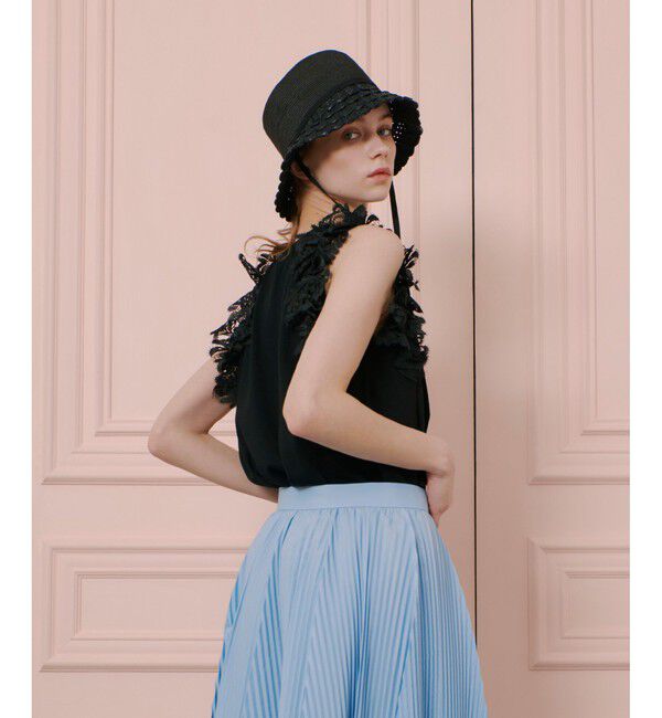 LOULOU WILLOUGHBY「【LOULOU WILLOUGHBY】アームレースプルオーバー」|ニット・セーター|