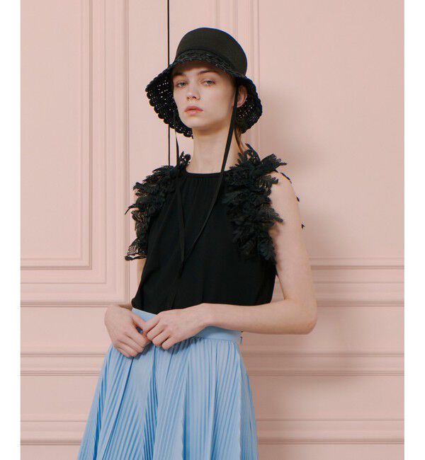 LOULOU WILLOUGHBY「【LOULOU WILLOUGHBY】アームレースプルオーバー」|ニット・セーター|