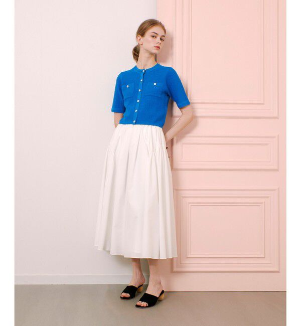 LOULOU WILLOUGHBY「【LOULOU WILLOUGHBY】ポケット付半袖カーディガン」|カーディガン|