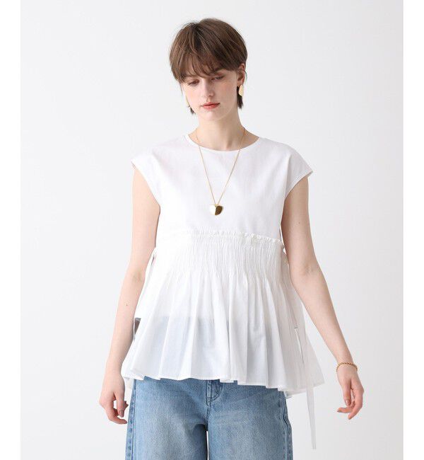 allureville「刺繍プリーツペプラムプルオーバー」|Tシャツ・カットソー|