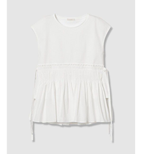 allureville「刺繍プリーツペプラムプルオーバー」|Tシャツ・カットソー|