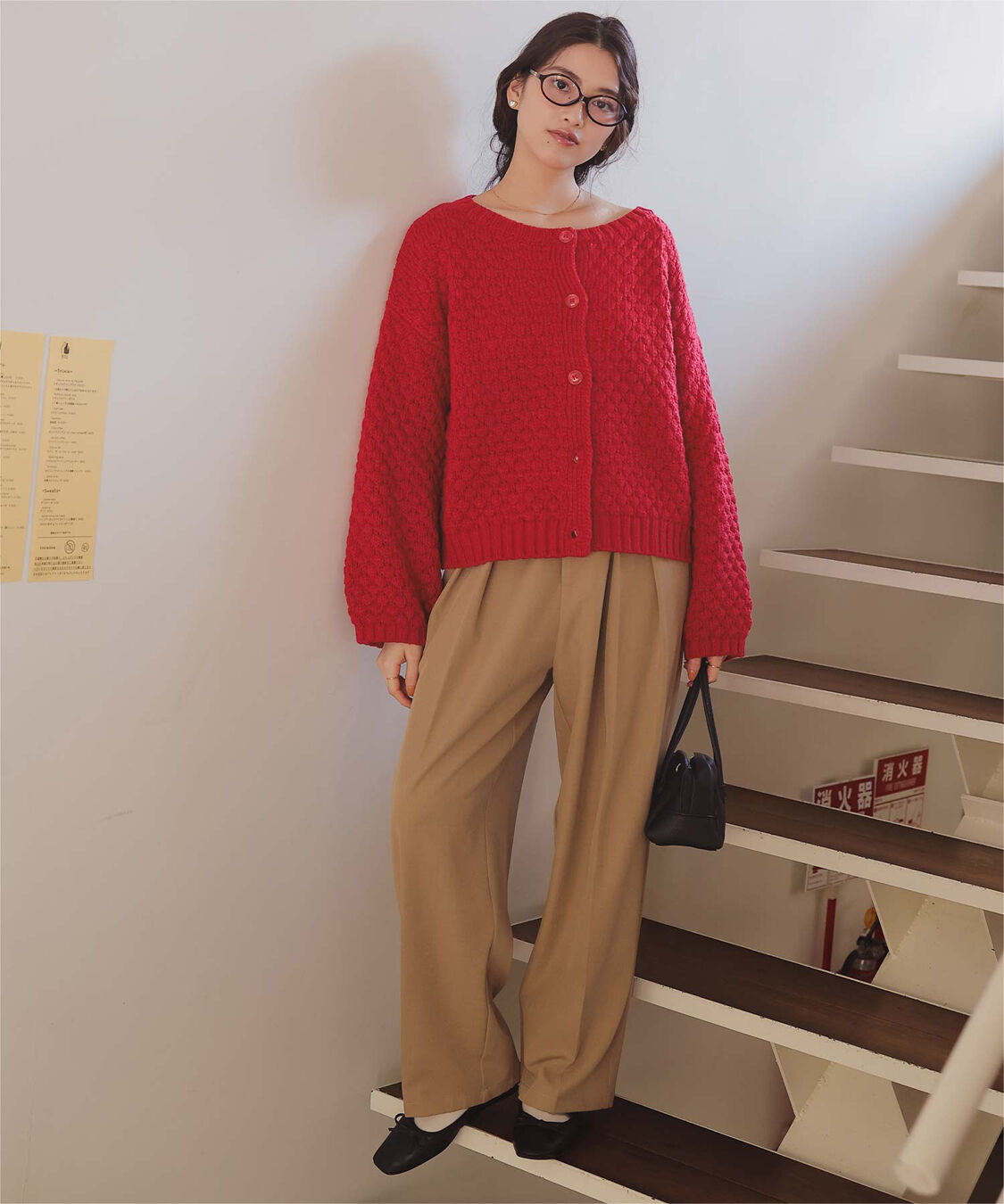 titivate「ポップコーンニットカーディガン」|カーディガン|