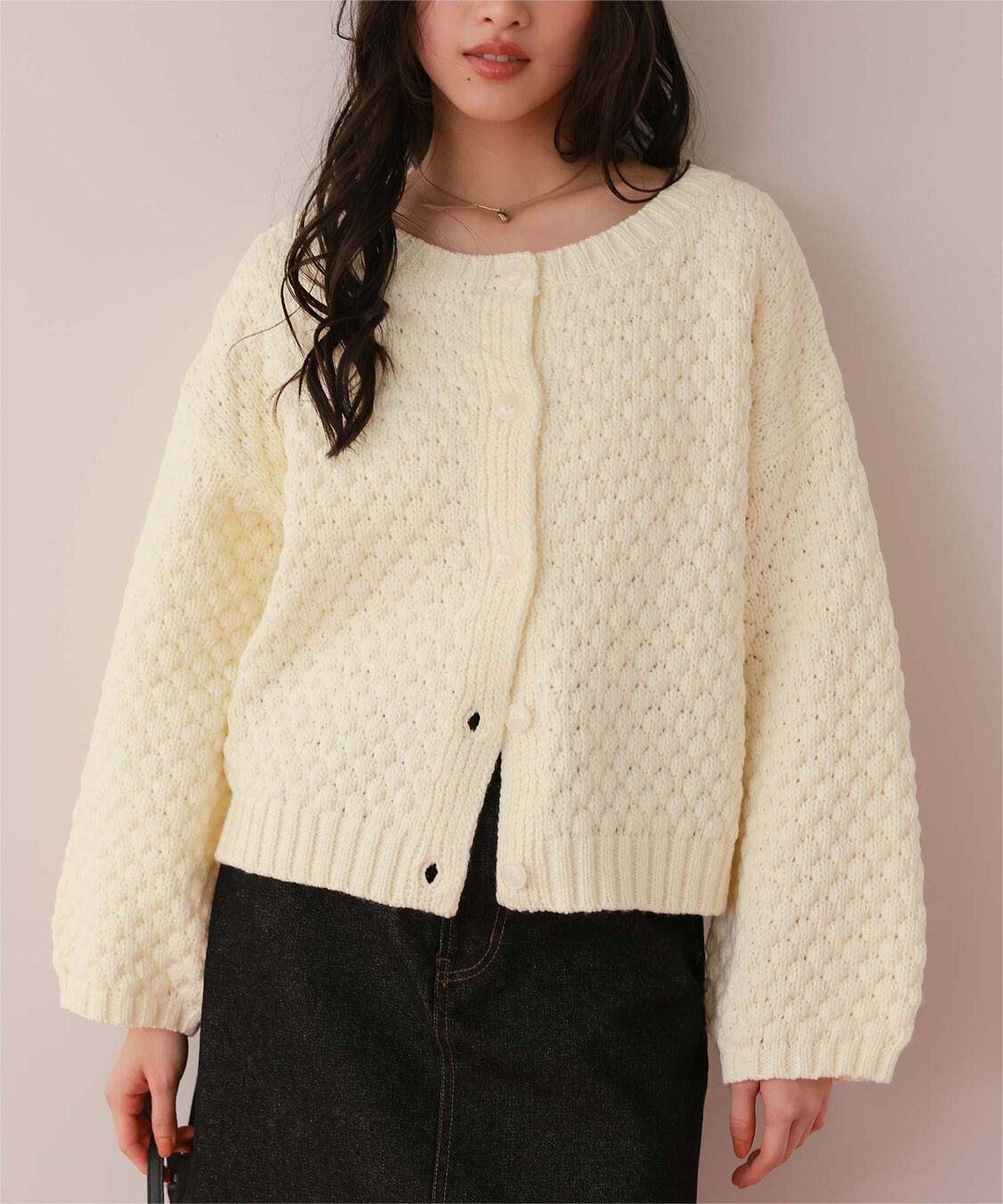 titivate「ポップコーンニットカーディガン」|カーディガン|