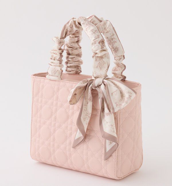  「スカーフハンドルキルティングトート」|ショルダー・メッセンジャー|