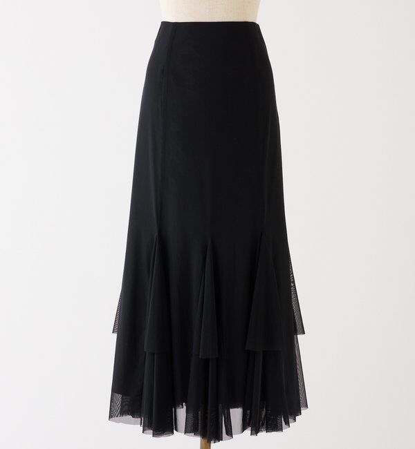  「チュールマーメイドスカート」|スカート|ブラック