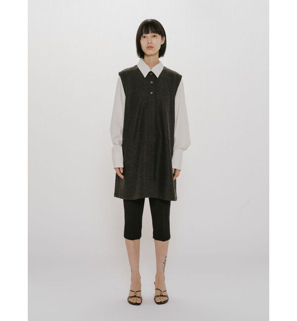 MIDIUMISOLID「MIDIUMISOLID for Ladies リラックスロングカフスシャツ」|シャツ・ブラウス|