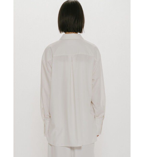 MIDIUMISOLID「MIDIUMISOLID for Ladies リラックスロングカフスシャツ」|シャツ・ブラウス|