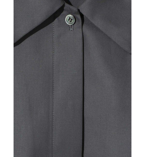 MIDIUMISOLID「MIDIUMISOLID for Ladies リラックスロングカフスシャツ」|シャツ・ブラウス|