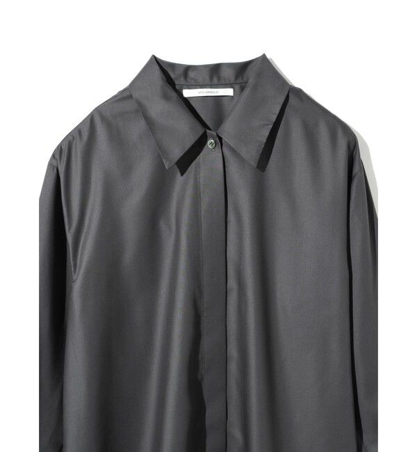 MIDIUMISOLID「MIDIUMISOLID for Ladies リラックスロングカフスシャツ」|シャツ・ブラウス|