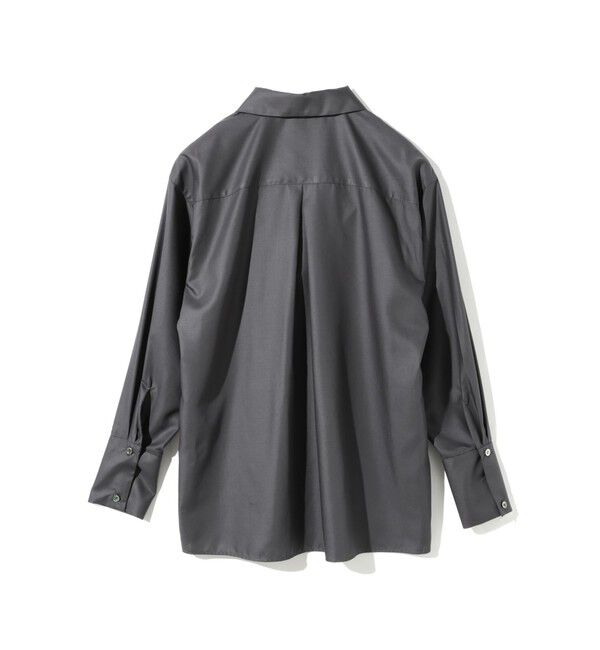 MIDIUMISOLID「MIDIUMISOLID for Ladies リラックスロングカフスシャツ」|シャツ・ブラウス|