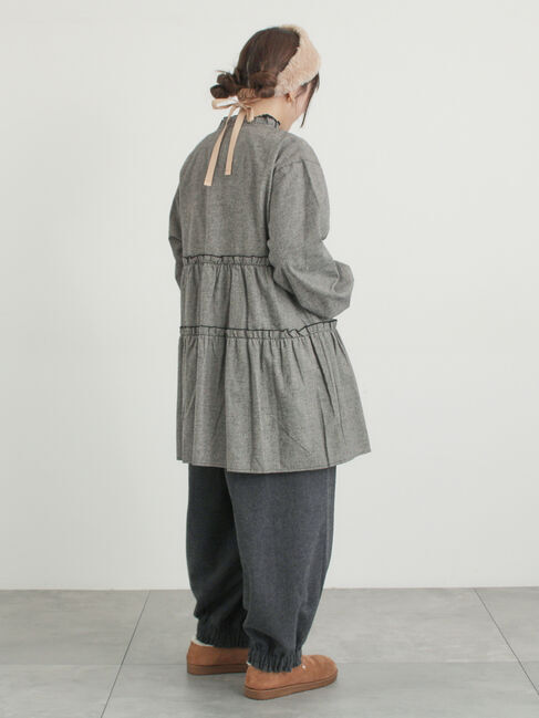 Samansa Mos2「【帯電防止裏地】ヘリンボーンバルーンパンツ《M/Lサイズ》」|その他|