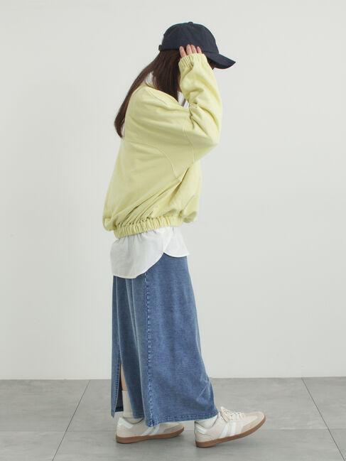 Samansa Mos2「裏毛スカート」|スカート|