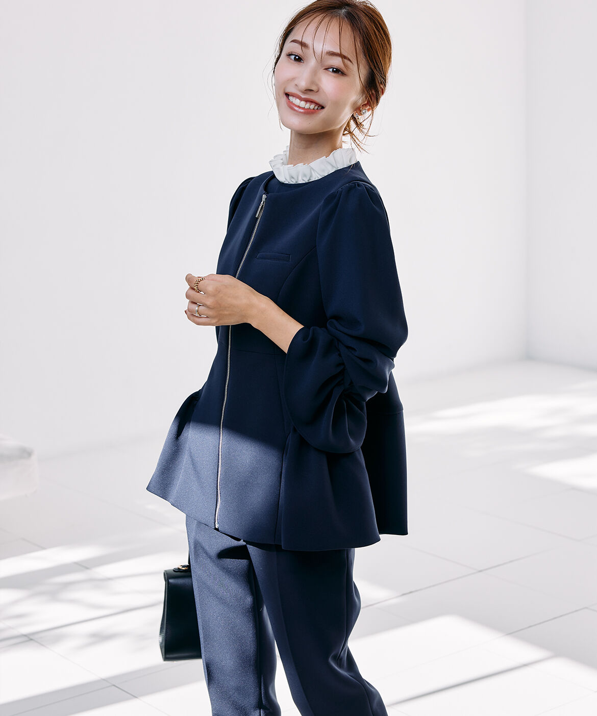 Maglie le cassetto「《M Maglie le cassetto&times;吉田理紗》今っぽ上品ジレ」|ダウンベスト・ベスト|