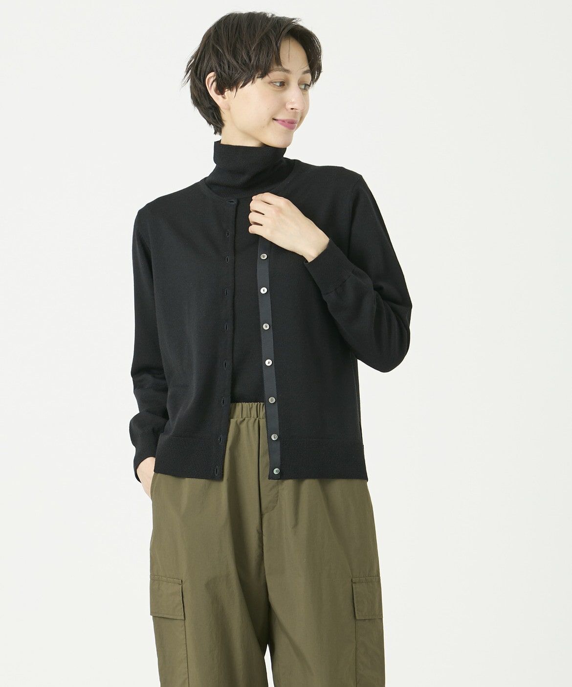 DAY by DAY it&rsquo;s international「ウォッシャブルウールクルーネックカーディガン《HARMONY》」|カーディガン|