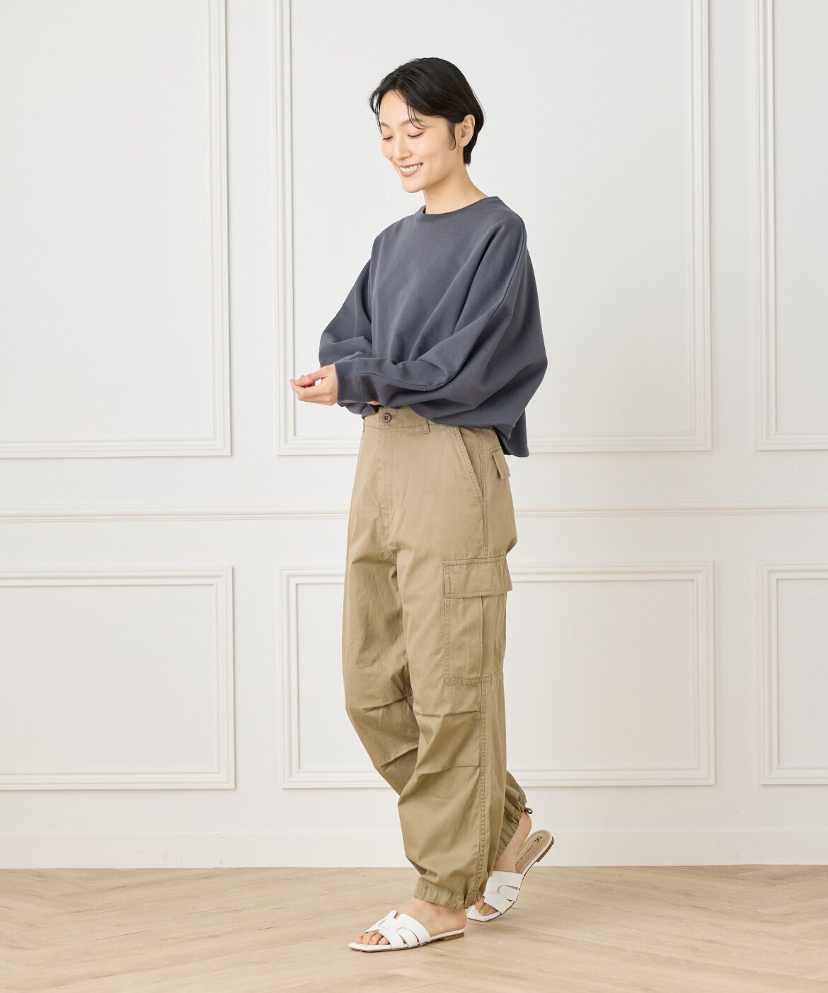 INED「ミリタリーパンツ《YVON》」|カーゴ|